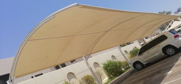 car parking shade arch design 768x357